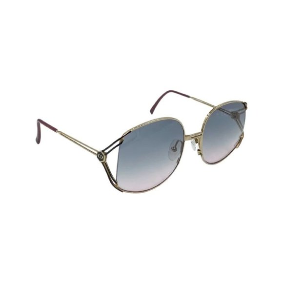 70\'s 80\'s Butterfly CHRISTIAN DIOR Sunglasses Eyewear Gold Metal Frames
